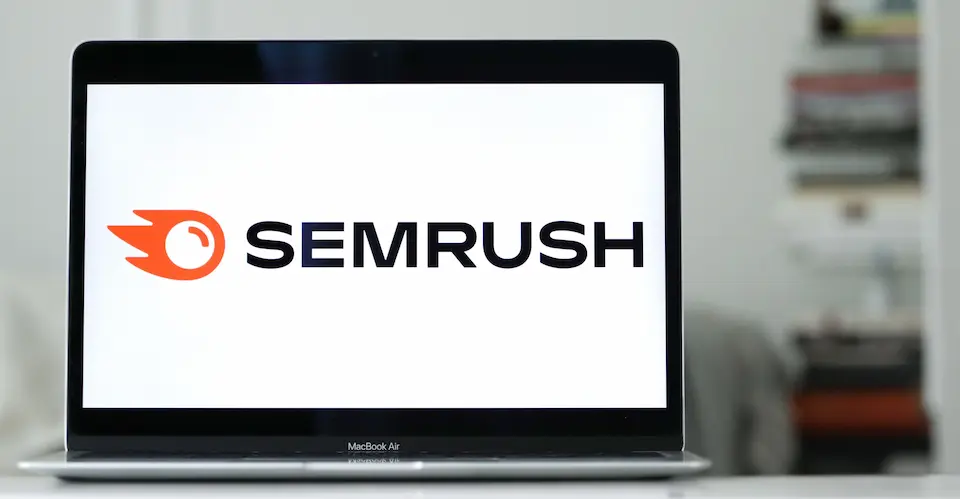 semrush on a computer screen