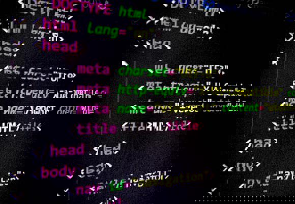 HTML Code on a screen